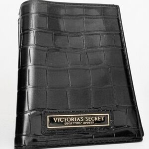 Nip luxury VS black midnight blue vegan croc passport cover